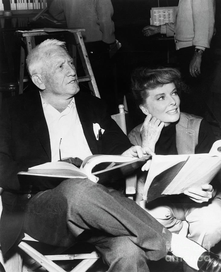 Katharine Hepburn With Spencer Tracy Photograph by Bettmann