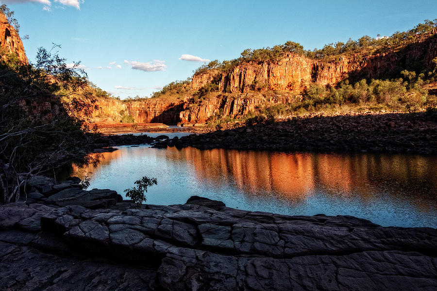 Evening Reflections at Katherine Gorge Photograph by Catherine Reading