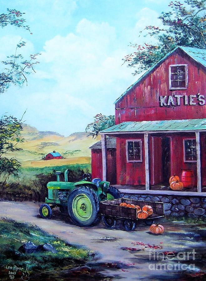 Katies Country Store  Painting by Lee Piper