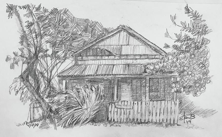 Kauai Shack Drawing