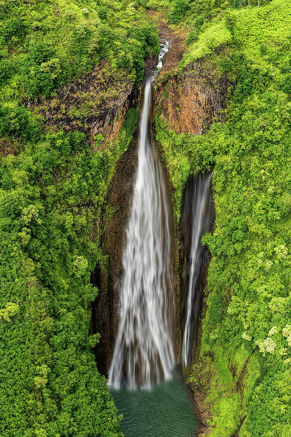 Kauai Waterfall Fan Photograph by Betty Eich