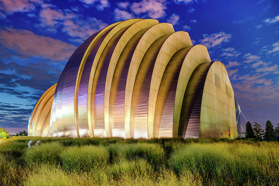 Kauffman Center at Dawn - Kansas City Architectural Colors Photograph by Gregory Ballos