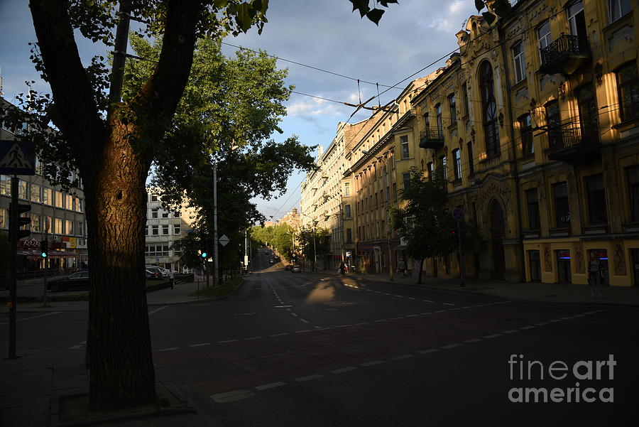 Kauno gatve Photograph by Oleg Konin