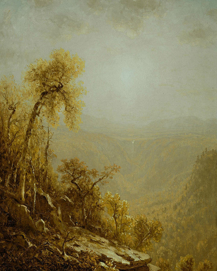 Kauterskill Clove, Catskill Mountains Painting by Sanford Robinson Gifford