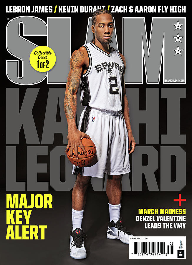 San Antonio Spurs Photograph - Kawahi Leonard: Major Key Alert SLAM Cover by Atiba Jefferson