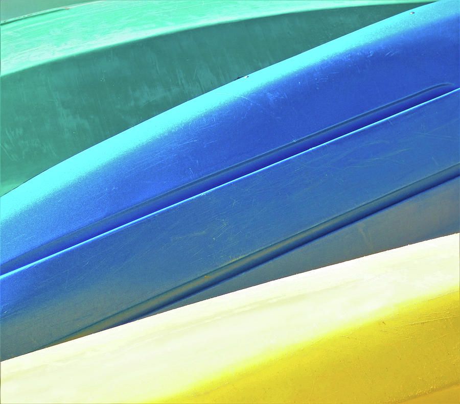 Kayak Angles and Colors Abstract II Photograph by Sharon Williams Eng
