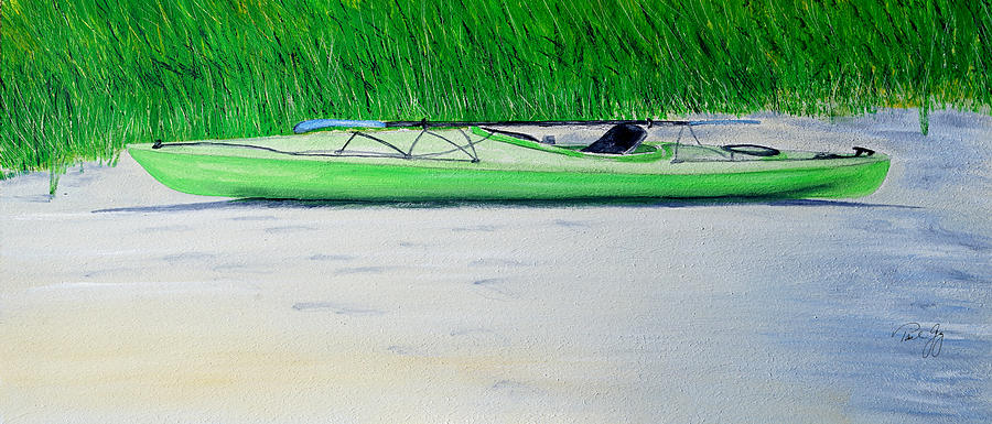 Kayak Essex River Painting by Paul Gaj