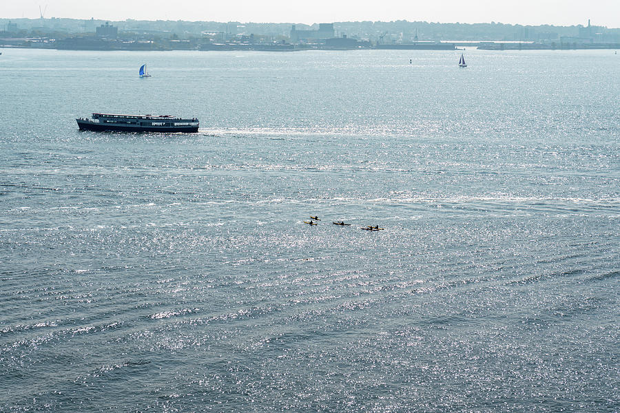 Kayaking on the Hudson Photograph by Sharon Popek