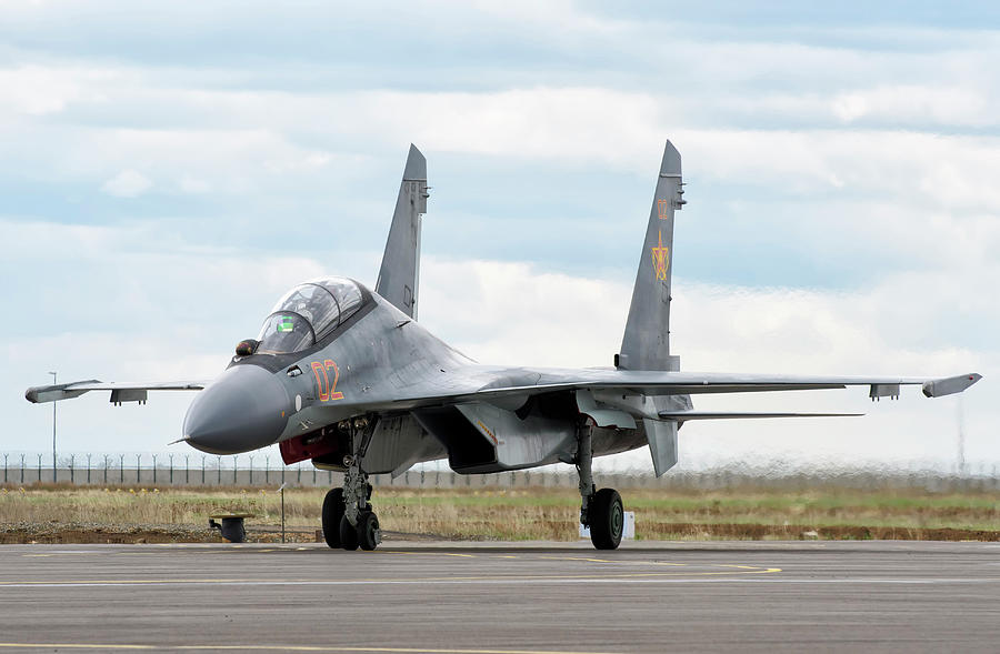 Kazakhstan Air Force Su-30 During Kadex Photograph by Giovanni Colla ...