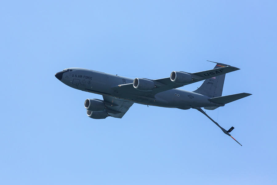 Jet Photograph - KC-135 with Boom by John Daly