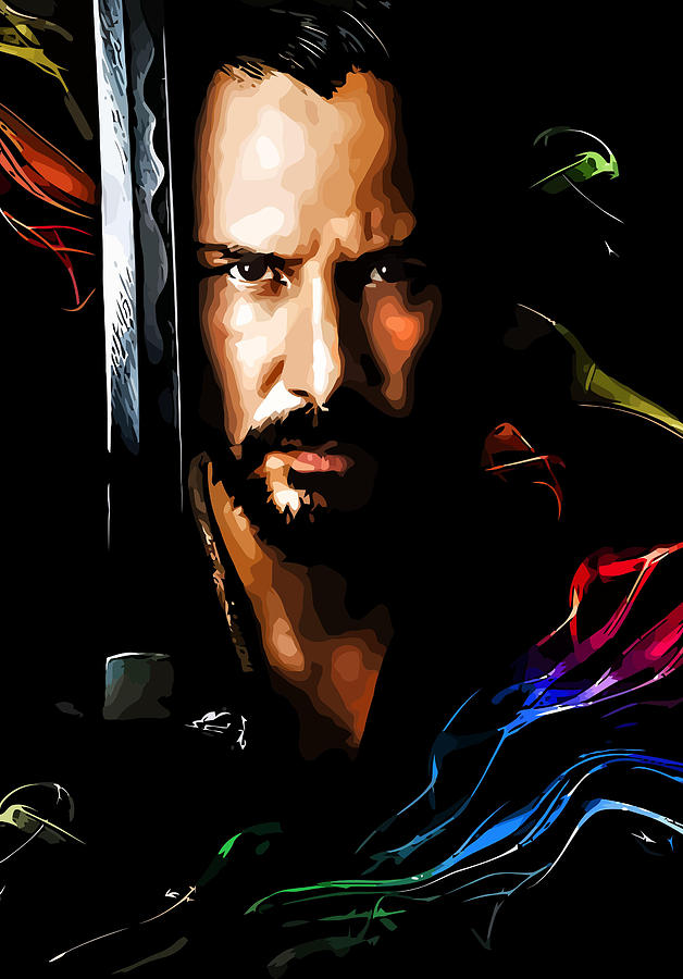 Keanu Reeves Digital Art by Tom Cage Fine Art America