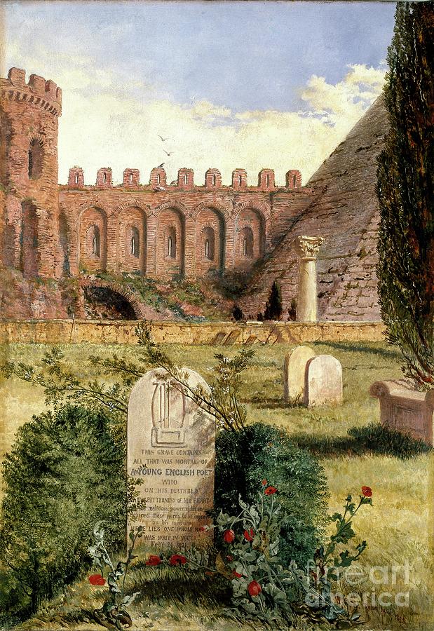 Keatss Grave Drawing by Heritage Images