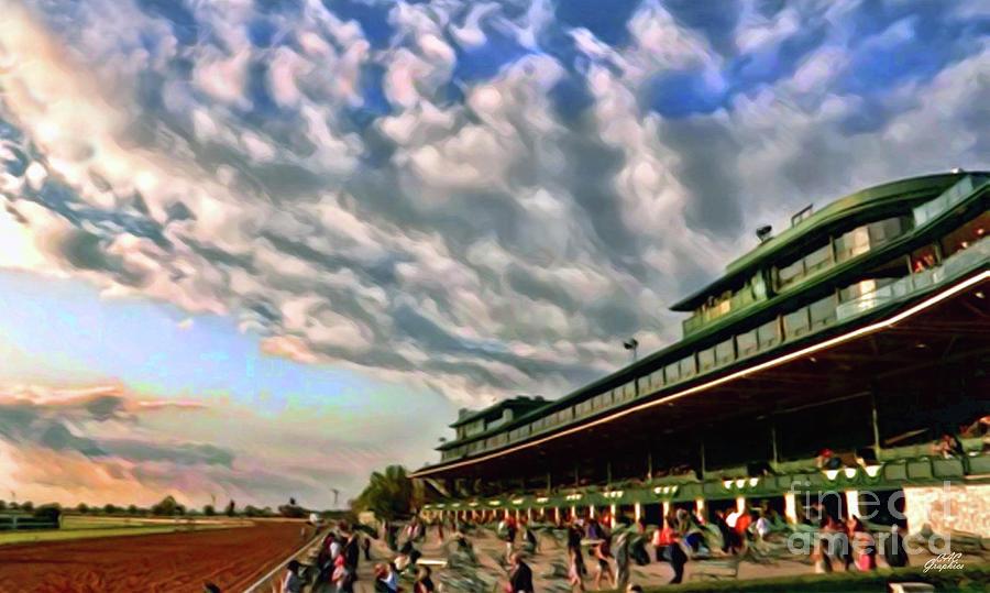 Keeneland Sunset Digital Art by CAC Graphics