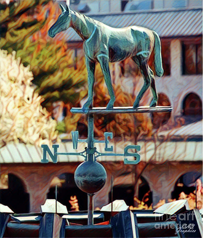 Fall Digital Art - Keeneland Weather Vane 2 by CAC Graphics