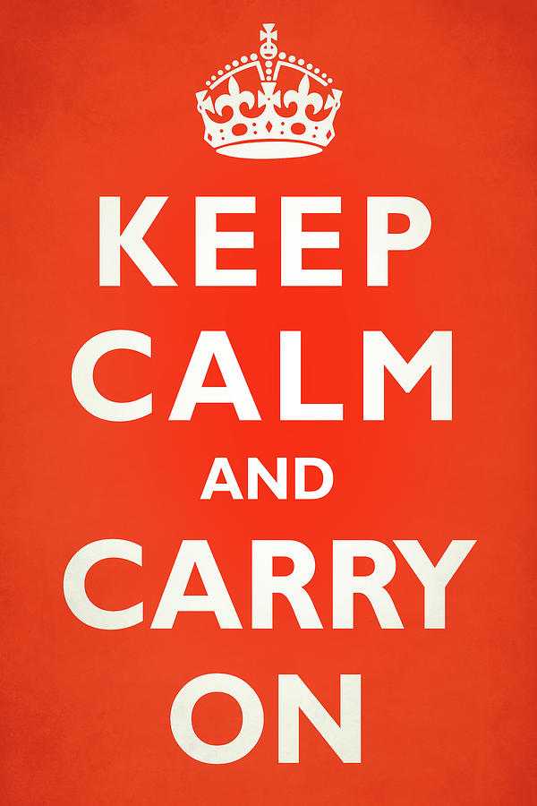 keep calm and carry on poster original