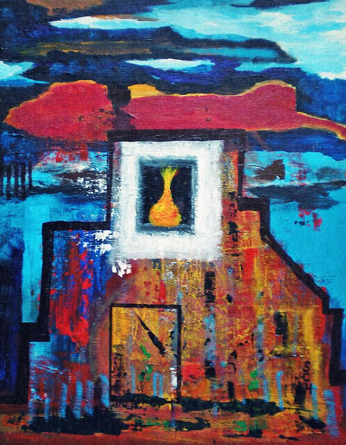 Abstract Painting - Keep The Large Light Burning by Scott Haley Abstract Painting - Keep The Large Light Burning by Scott Haley