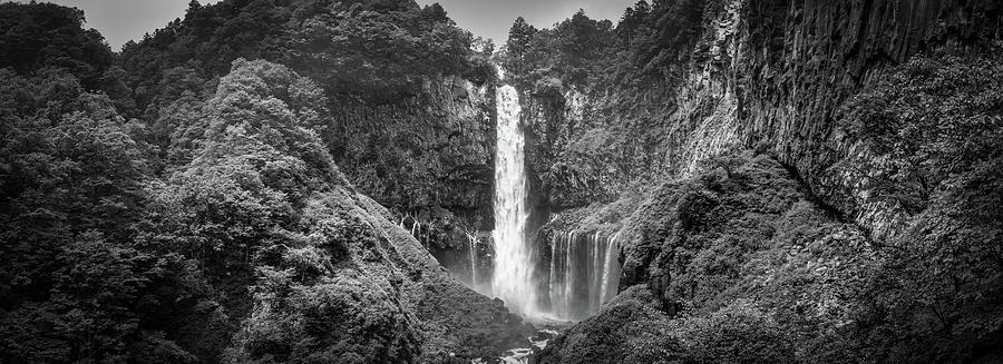 Kegon Falls BW Photograph by Bill Chizek