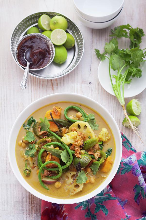 Kehrala Vegetable Curry, India Photograph by Eising Studio - Food Photo & Video