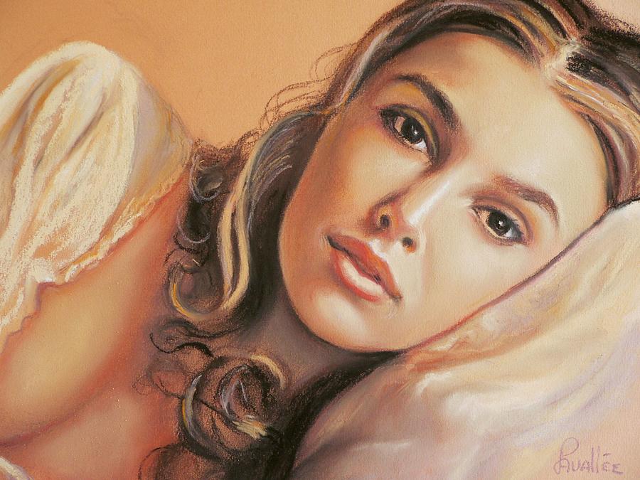 Keira Knightley Pastel - Keira Knightley by Louise Lavallee