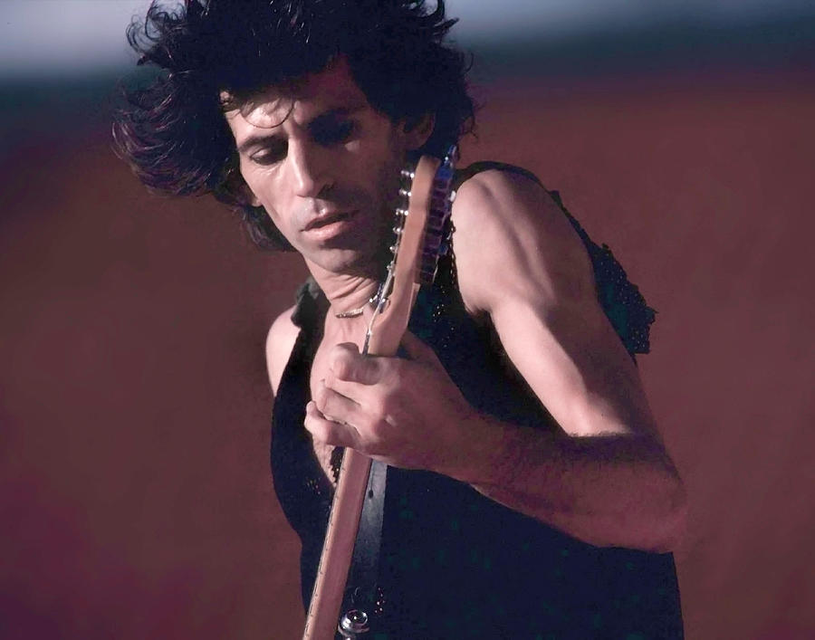 Keith Richards Photograph - Keith Richards Of The Rolling Stones Performing On Stage by Allan S. Adler