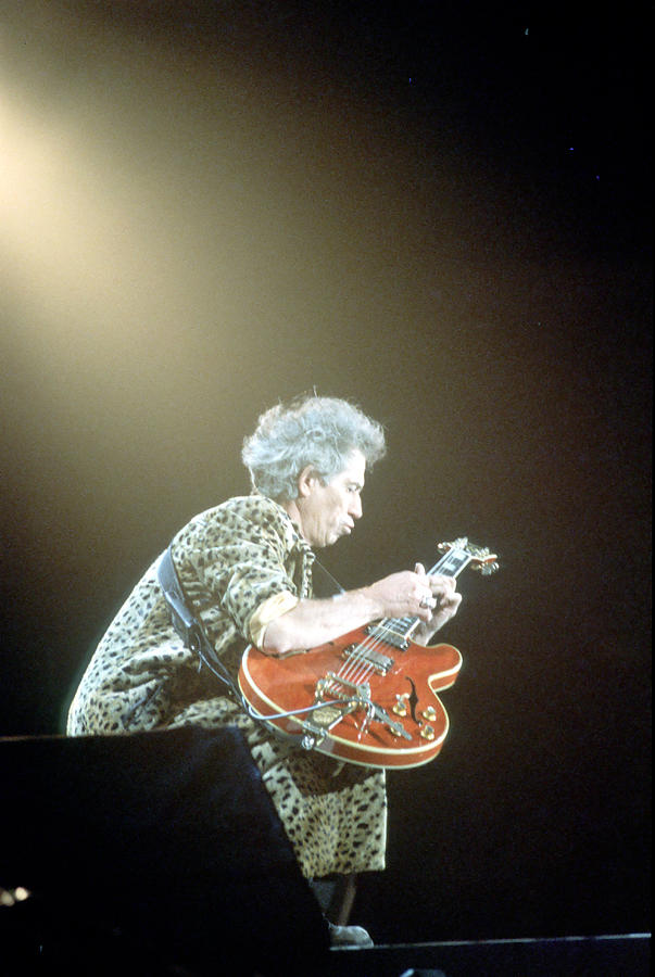 Keith Richards Performing In 1997 Photograph by Larry Hulst