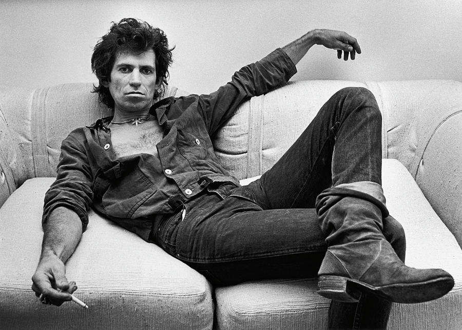 Keith Richards Portrait Session Photograph by George Rose Keith Richards Portrait Session Photograph by George Rose
