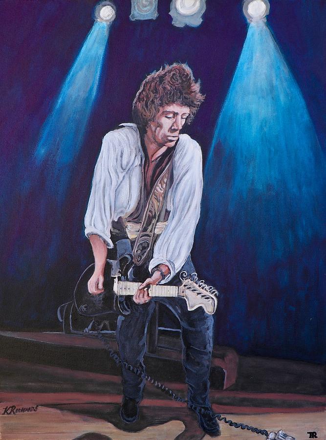 Keith Richards Painting by Tom Roderick