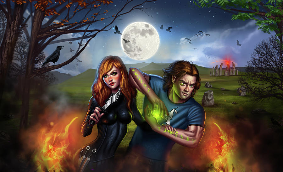 Kellan Thorne And Shannon Mcleod Digital Art by Robert Ross