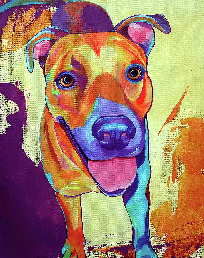 Kelsea Dog Painting by Corina St. Martin