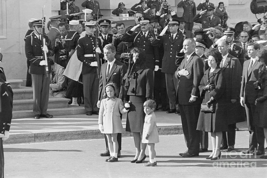 Kennedys At Funeral Of President Kennedy Photograph by Bettmann ...