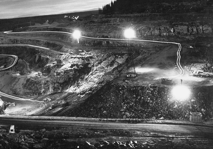 Equipment Photograph - Kenney Dam Site by J.R. Eyerman