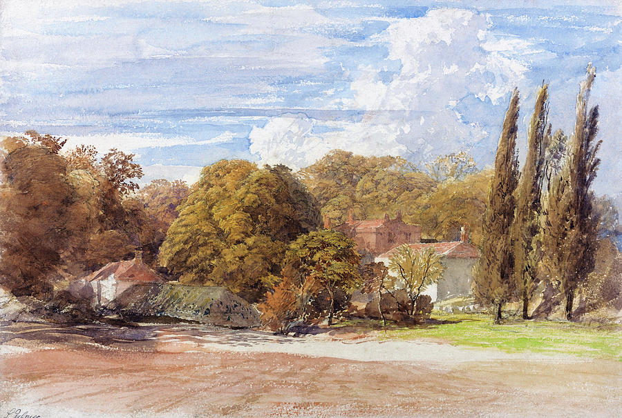 Samuel Palmer Painting - Kensington Gardens - Digital Remastered Edition by Samuel Palmer