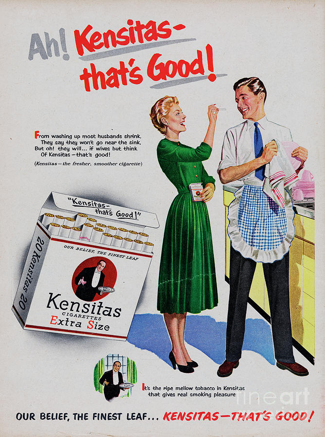 Kensitas Cigarettes Photograph by Picture Post