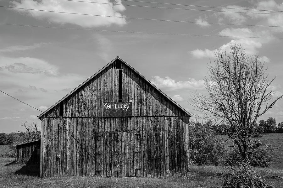 Kentucky Barn Black and White  Photograph by John McGraw