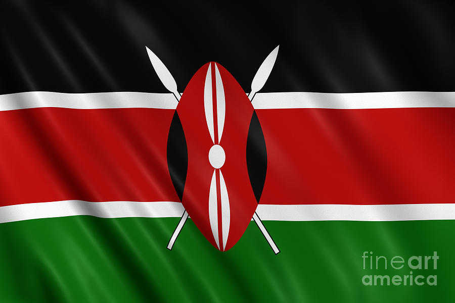 Kenya Flag Photograph by Visual7