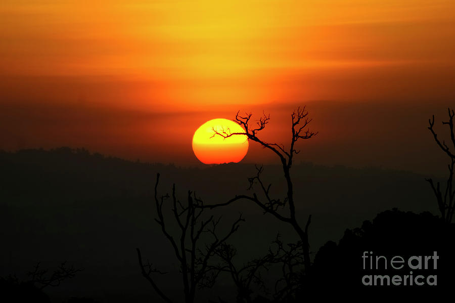 Kenya Sun set a2 Photograph by Gilad Flesch