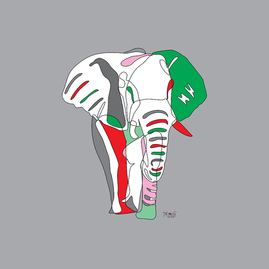 Indian Painting - Kenyan 2 by Anthony Mwangi Indian Painting - Kenyan 2 by Anthony Mwangi