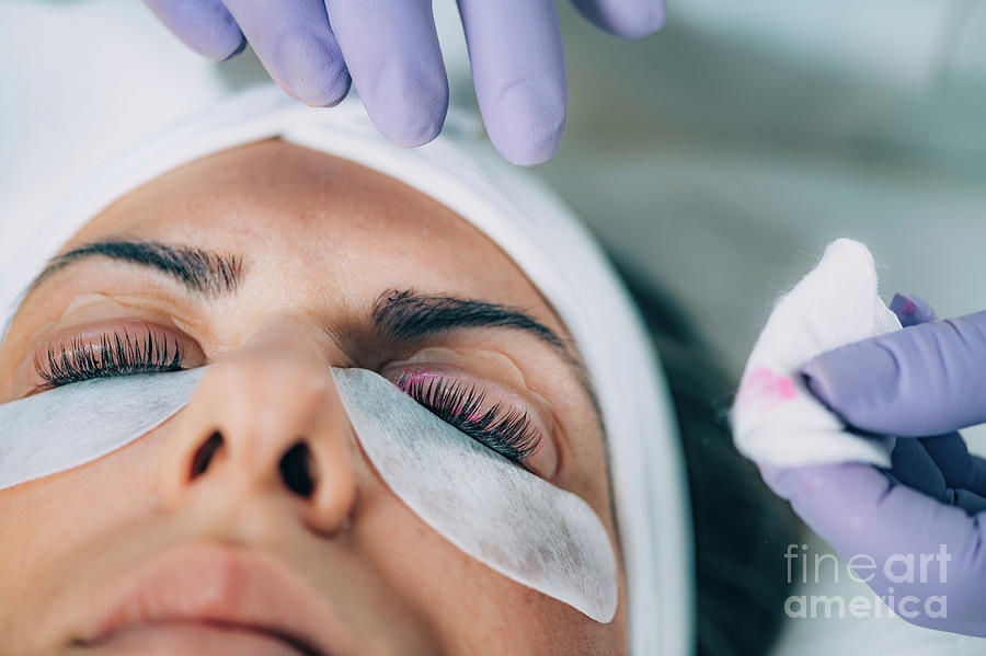 Keratin Lash Lift Procedure Photograph by Microgen Images/science Photo Library