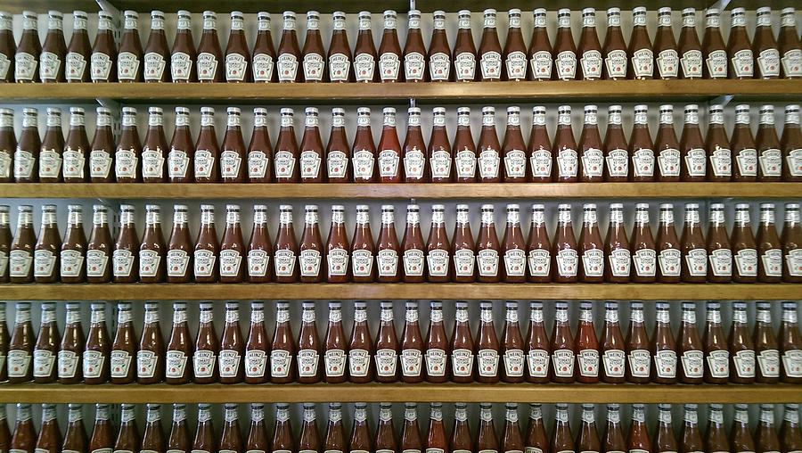 Ketchup Wall Photograph by James Allen