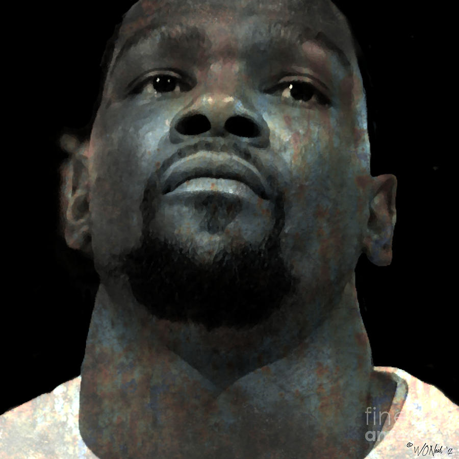 Portrait Digital Art - Kevin Durant by Walter Neal