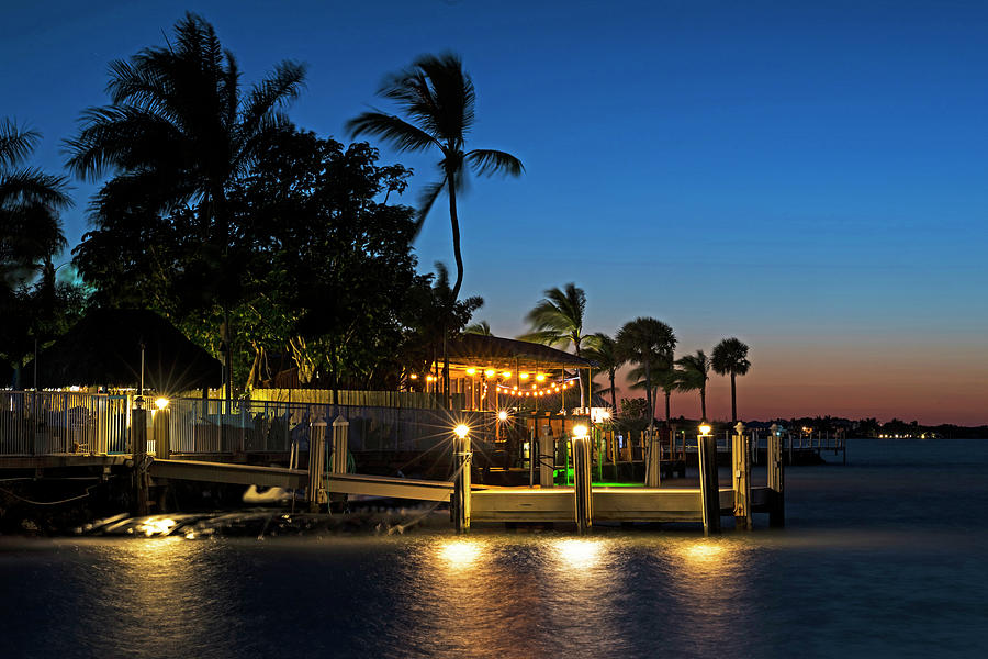 Key Largo Pier Dusk Florida Photograph by Toby McGuire | Fine Art America