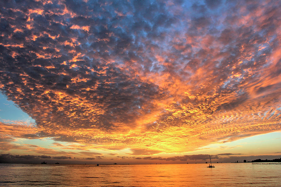 Sunset Photograph - Key West Hobie Sunset by Robert Goldwitz