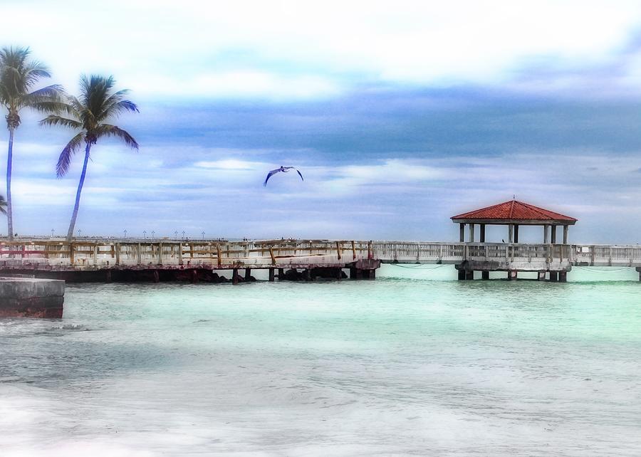 Key West Pier Photograph by Mary Pille