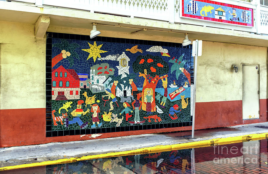 Key West Tile Mosaic Photograph by John Rizzuto