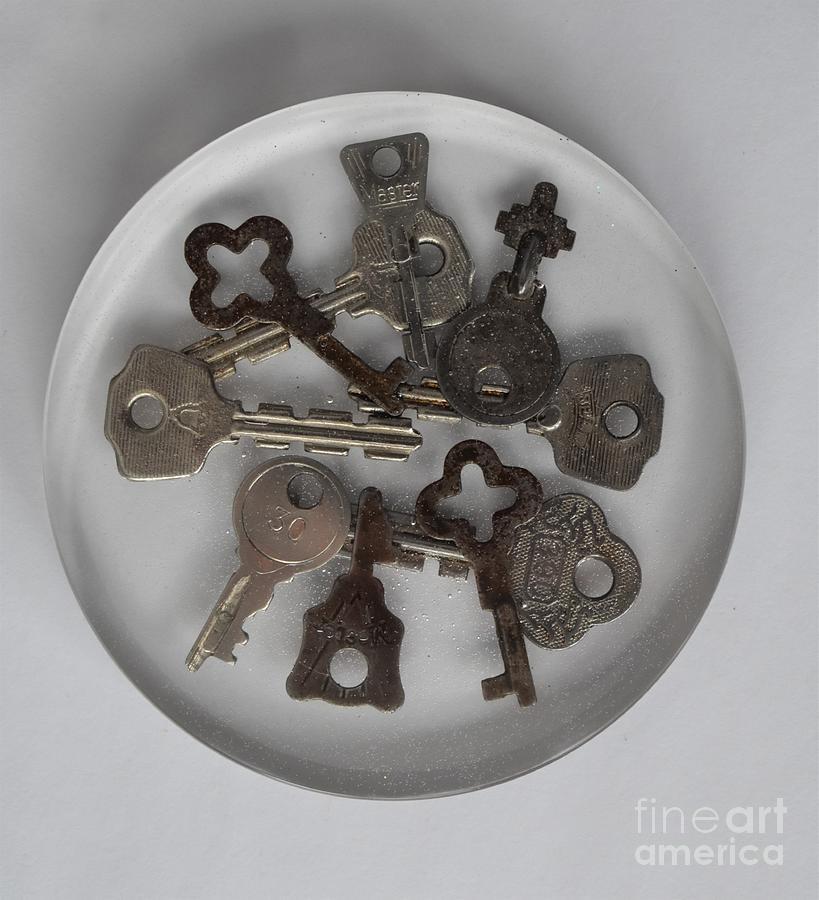 Keys in Resin by Monika Shepherdson Keys in Resin by Monika Shepherdson