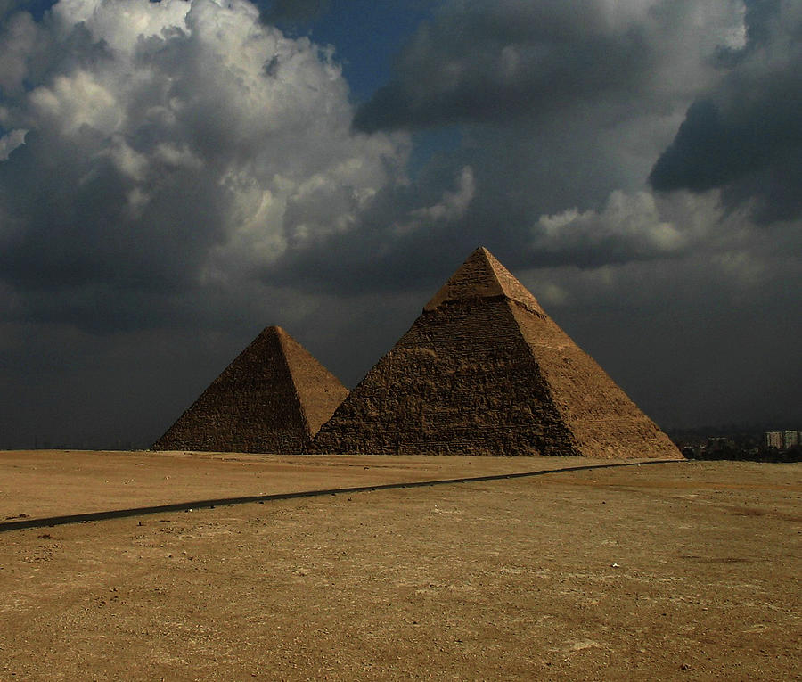 Khafre And Khufus Great Pyramid Photograph by Janetfo747