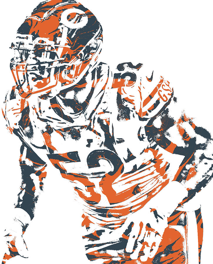 Fine Art America Khalil Mack Chicago Bears Apparel T Shirt Pixel Art 1 T-Shirt by Joe Hamilton