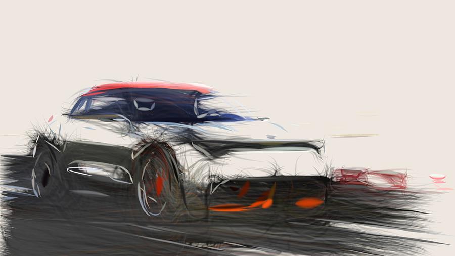 Kia Provo Draw Digital Art by CarsToon Concept
