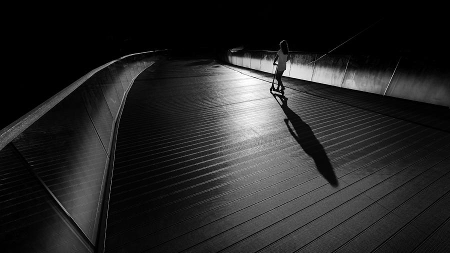 Kick Scooter Rider Photograph by Marius Cintez?