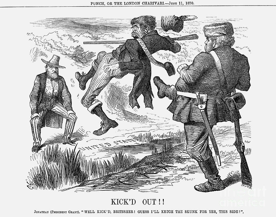 Kickd Out, 1870. Artist Joseph Swain Drawing by Print Collector